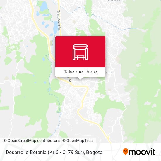 Desarrollo Betania (Kr 6 - Cl 79 Sur) map