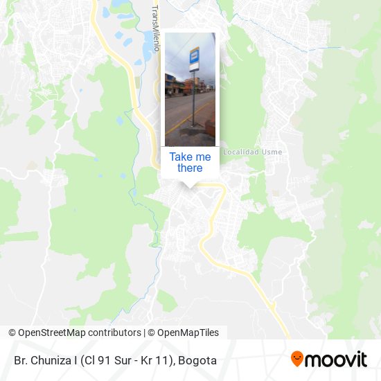 Mapa de Br. Chuniza I (Cl 91 Sur - Kr 11)