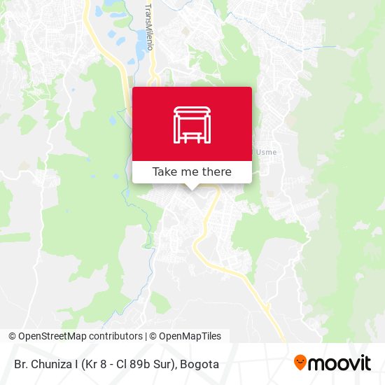 Br. Chuniza I (Kr 8 - Cl 89b Sur) map