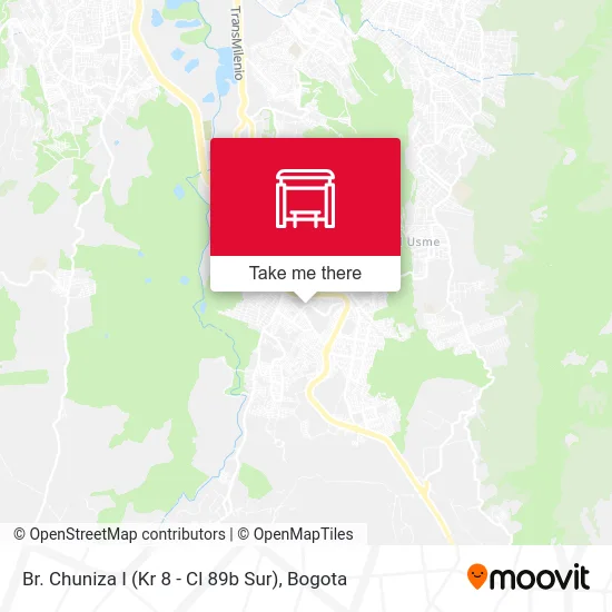 Br. Chuniza I (Kr 8 - Cl 89b Sur) map