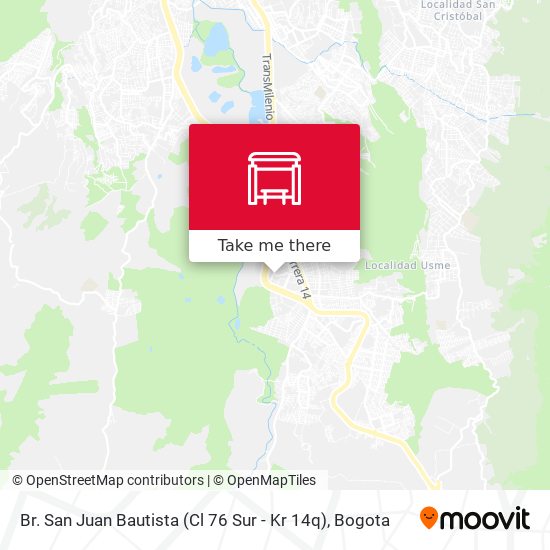 Br. San Juan Bautista (Cl 76 Sur - Kr 14q) map