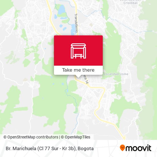 Mapa de Br. Marichuela (Cl 77 Sur - Kr 3b)