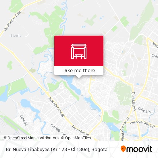 Mapa de Br. Nueva Tibabuyes (Kr 123 - Cl 130c)