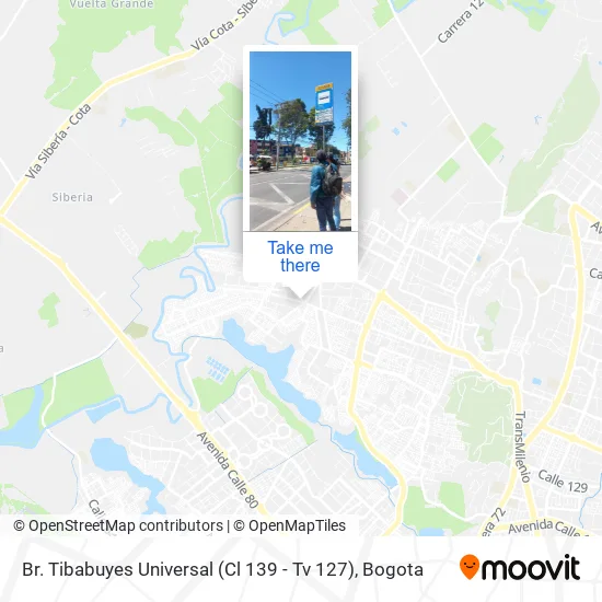 Mapa de Br. Tibabuyes Universal (Cl 139 - Tv 127)