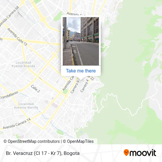 Mapa de Br. Veracruz (Cl 17 - Kr 7)