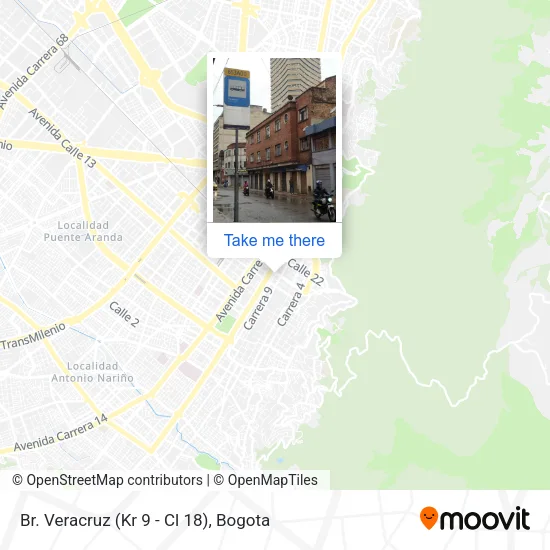 Mapa de Br. Veracruz (Kr 9 - Cl 18)