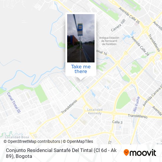 Conjunto Residencial Santafé Del Tintal (Cl 6d - Ak 89) map