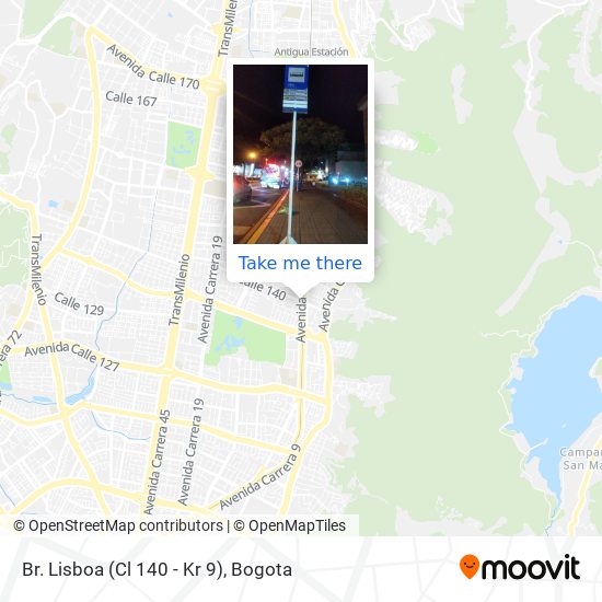 Mapa de Br. Lisboa (Cl 140 - Kr 9)