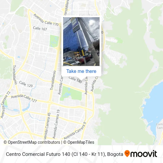 Mapa de Centro Comercial Futuro 140 (Cl 140 - Kr 11)