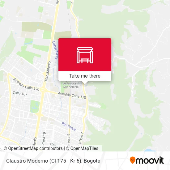 Mapa de Claustro Moderno (Cl 175 - Kr 6)