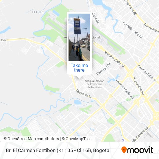 Br. El Carmen Fontibón (Kr 105 - Cl 16i) map