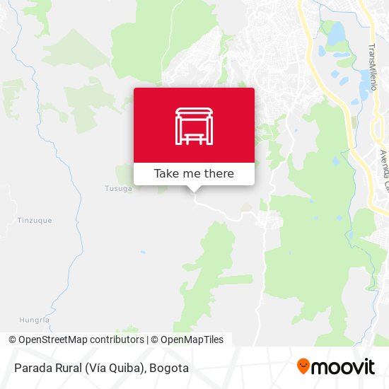 Mapa de Parada Rural (Vía Quiba)