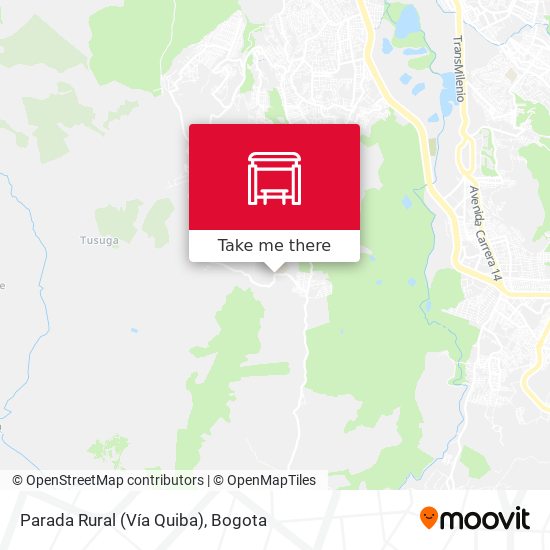 Mapa de Parada Rural (Vía Quiba)