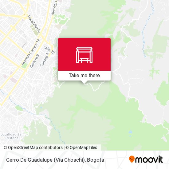 Cerro De Guadalupe (Vía Choachí) map