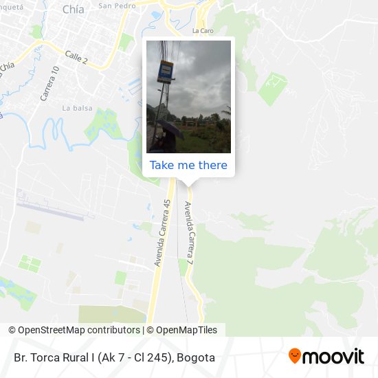 Mapa de Br. Torca Rural I (Ak 7 - Cl 245)