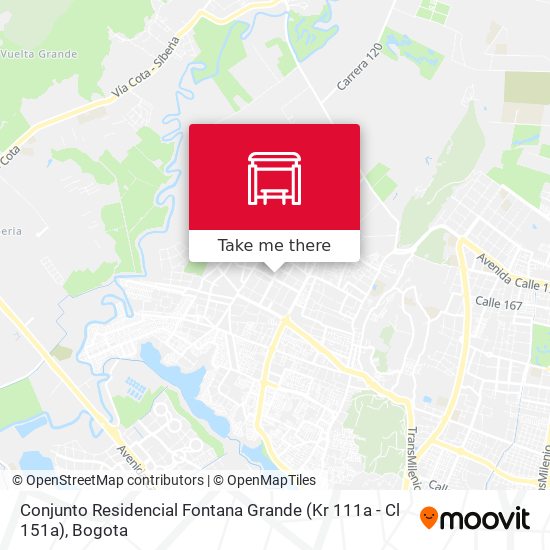Mapa de Conjunto Residencial Fontana Grande (Kr 111a - Cl 151a)