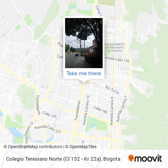 Mapa de Colegio Teresiano Norte (Cl 152 - Kr 22a)