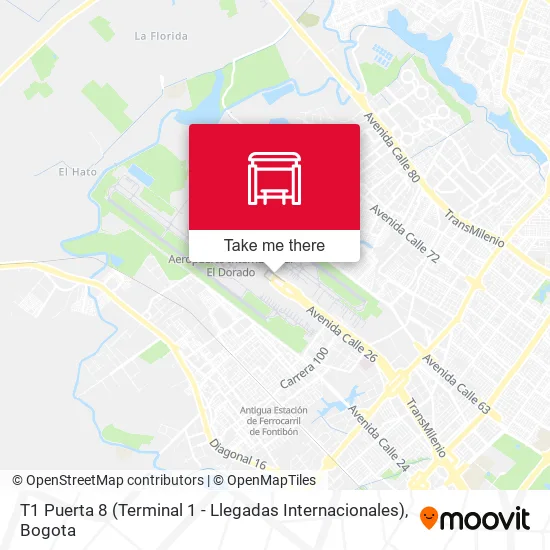 T1 Puerta 8 (Terminal 1 - Llegadas Internacionales) map