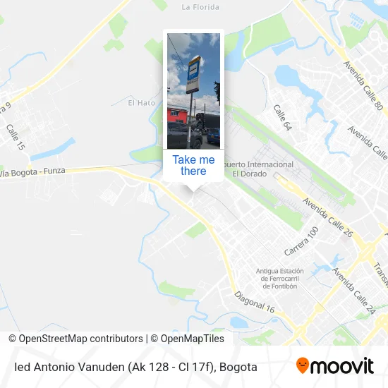 Ied Antonio Vanuden (Ak 128 - Cl 17f) map