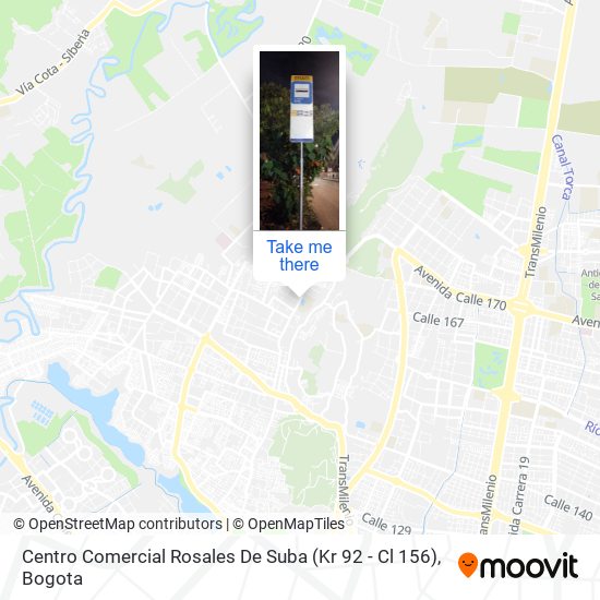 Mapa de Centro Comercial Rosales De Suba (Kr 92 - Cl 156)