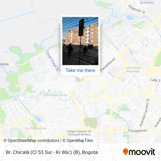 Mapa de Br. Chicalá (Cl 53 Sur - Kr 86c) (B)