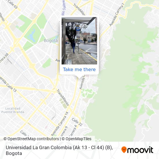 Universidad La Gran Colombia (Ak 13 - Cl 44) (B) map