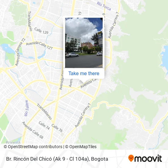 Mapa de Br. Rincón Del Chicó (Ak 9 - Cl 104a)