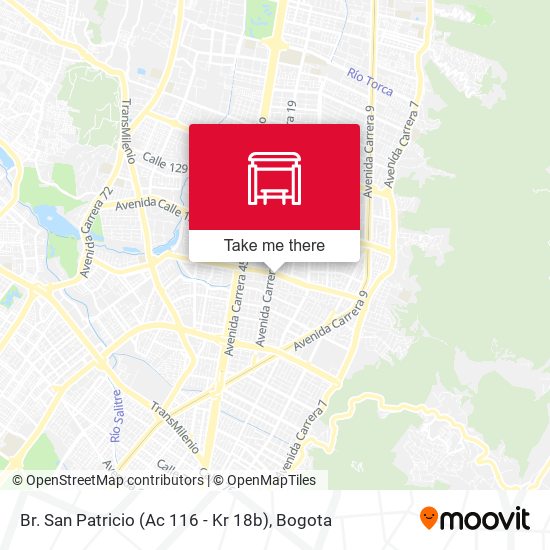 Mapa de Br. San Patricio (Ac 116 - Kr 18b)