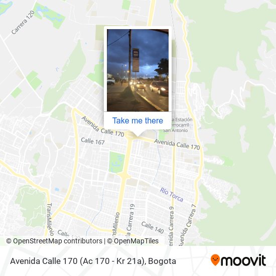 Avenida Calle 170 (Ac 170 - Kr 21a) map