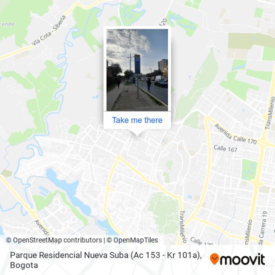 Parque Residencial Nueva Suba (Ac 153 - Kr 101a) map