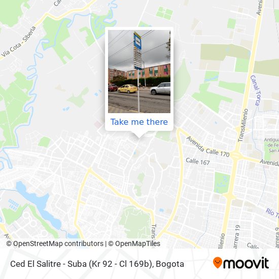 Ced El Salitre - Suba (Kr 92 - Cl 169b) map
