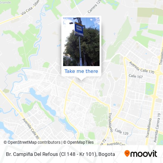 Mapa de Br. Campiña Del Refous (Cl 148 - Kr 101)