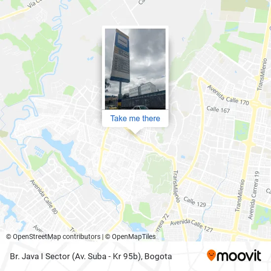 Mapa de Br. Java I Sector (Av. Suba - Kr 95b)