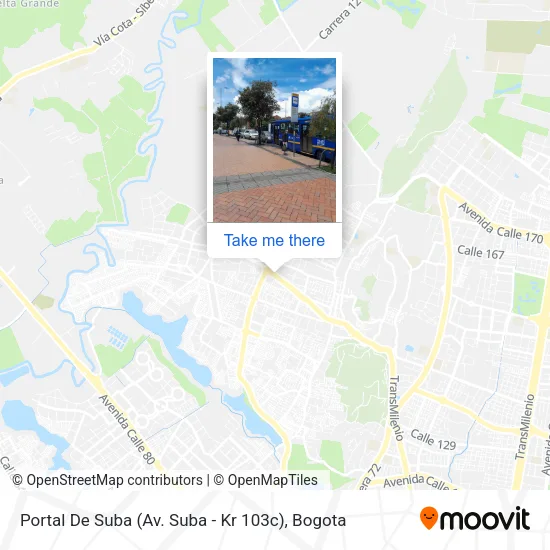 Portal De Suba (Av. Suba - Kr 103c) map