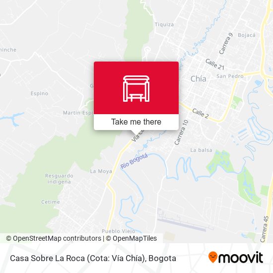 Casa Sobre La Roca (Cota: Vía Chía) map