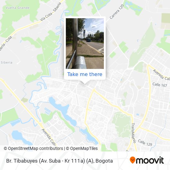 Mapa de Br. Tibabuyes (Av. Suba - Kr 111a) (A)