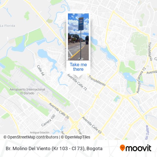 Br. Molino Del Viento (Kr 103 - Cl 73) map