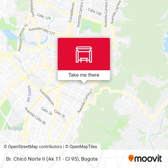 Br. Chicó Norte II (Ak 11 - Cl 95) map