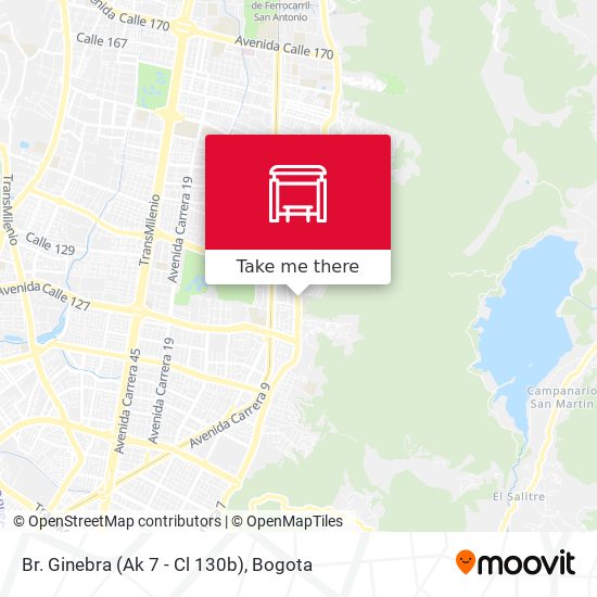 Mapa de Br. Ginebra (Ak 7 - Cl 130b)