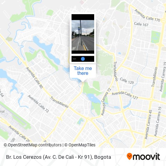 Mapa de Br. Los Cerezos (Av. C. De Cali - Kr 91)