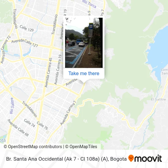 Mapa de Br. Santa Ana Occidental (Ak 7 - Cl 108a) (A)
