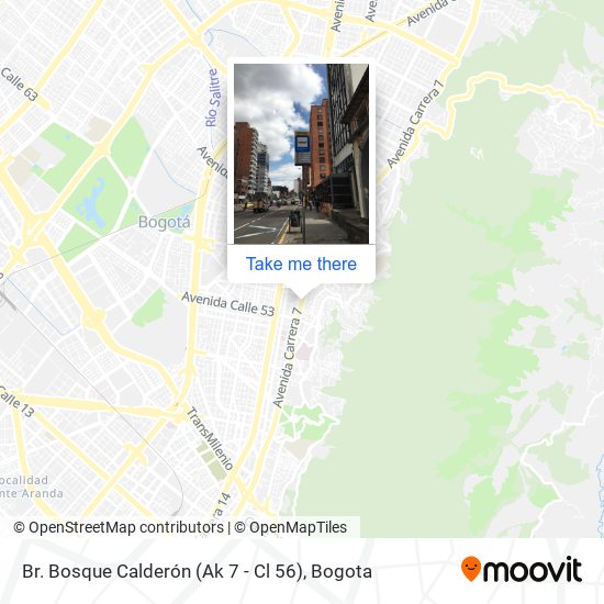Br. Bosque Calderón (Ak 7 - Cl 56) map
