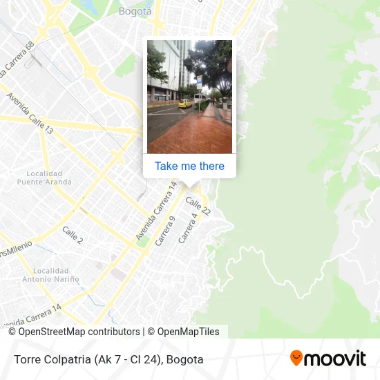 Torre Colpatria (Ak 7 - Cl 24) map