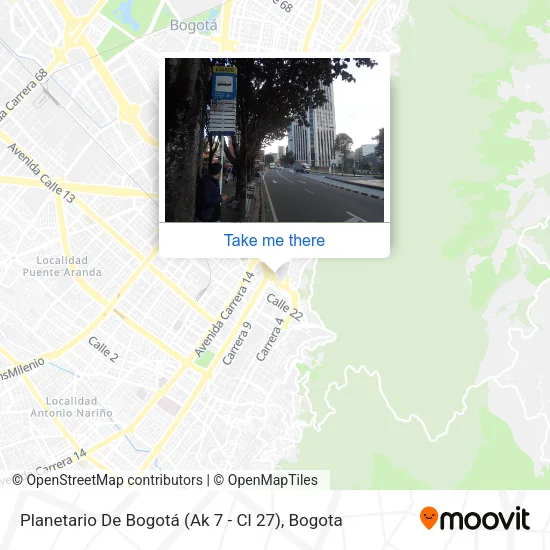 Mapa de Planetario De Bogotá (Ak 7 - Cl 27)