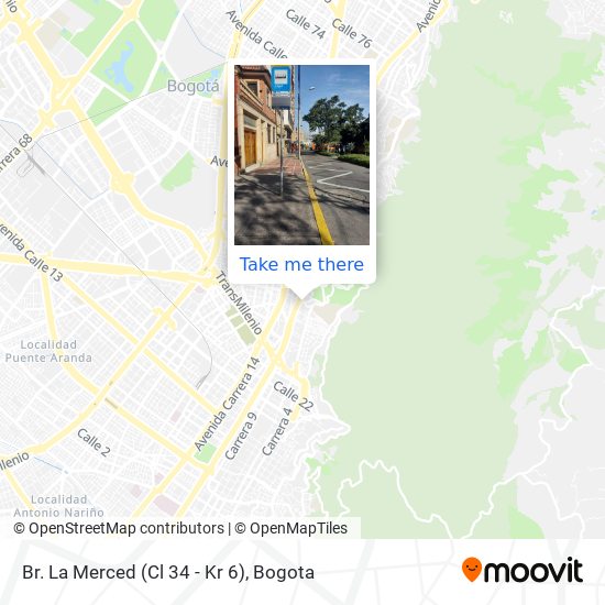 Mapa de Br. La Merced (Cl 34 - Kr 6)