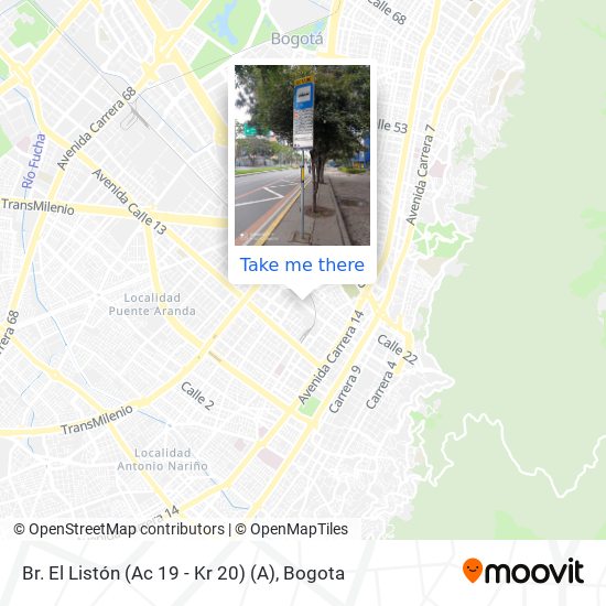 Br. El Listón (Ac 19 - Kr 20) (A) map