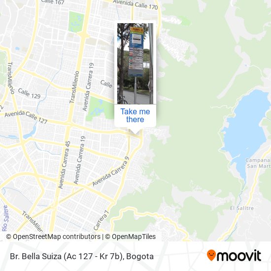 Br. Bella Suiza (Ac 127 - Kr 7b) map