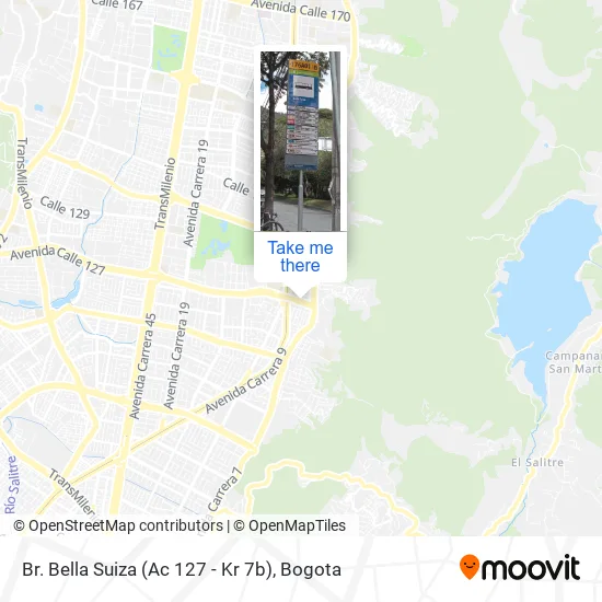 Br. Bella Suiza (Ac 127 - Kr 7b) map