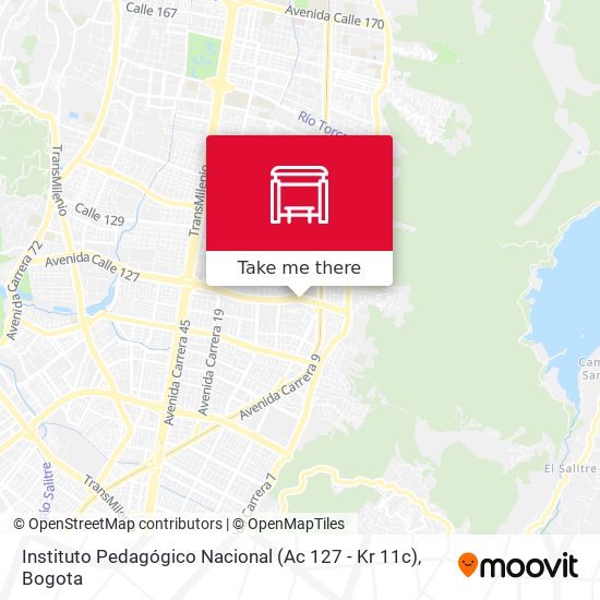 Instituto Pedagógico Nacional (Ac 127 - Kr 11c) map