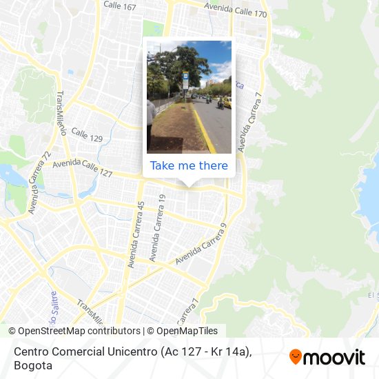 Mapa de Centro Comercial Unicentro (Ac 127 - Kr 14a)